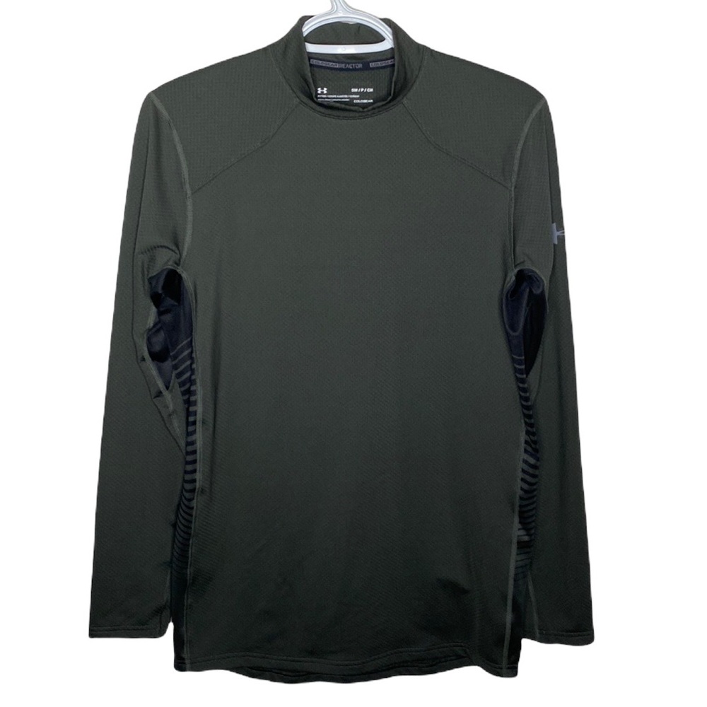 Under Armour Cold Gear Reactor mock neck fitted long sleeve active top size S